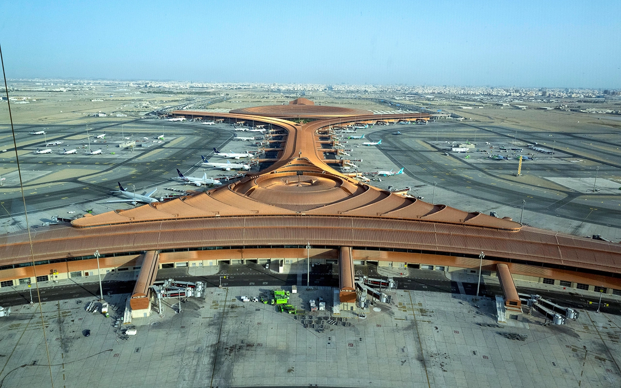 King Abdulaziz International Airport terminal view