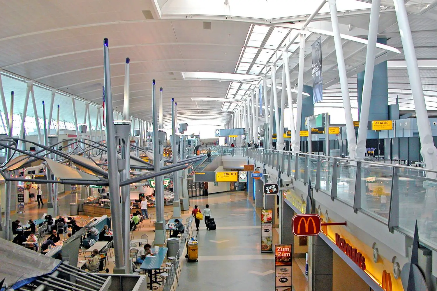 New York airport terminal interior